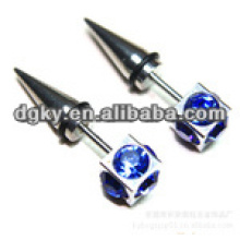 Neue Art blaue Diamant-chirurgische Stahlohr-Piercingschmucksachen